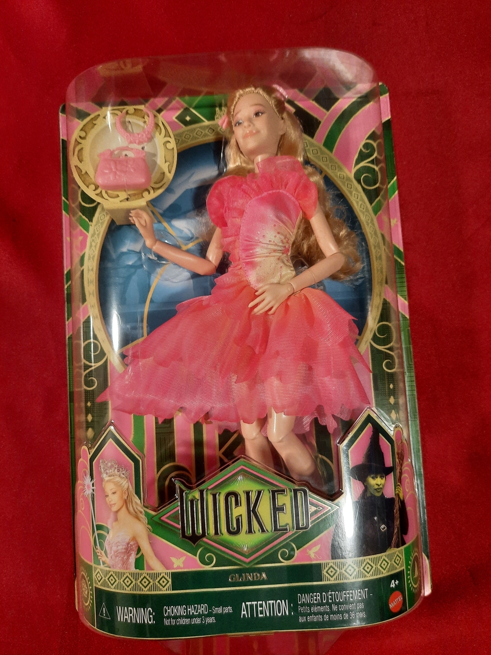 Wicked Glinda Collectible Doll in Bright Pink Layered Gown